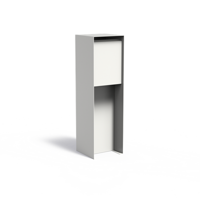 Postkasse hvid aluminium design model