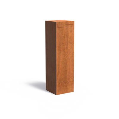 Postkasse corten stål minimalistisk model